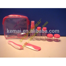 Equipement de soins personnels pink jar hotel vide emballage cosmétique set de bouteille de voyage